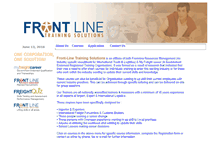 Tablet Screenshot of frontlinetrainingsolutions.com.au